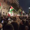 Italia, sciopero di solidarietà con Gaza, manifestanti in piazza