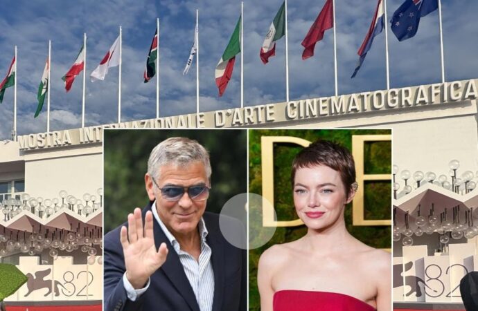 Venezia 2025, è il giorno di George Clooney ed Emma Stone
