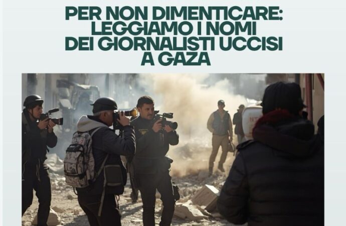 Roma, i giornalisti italiani in piazza per dire no allo sterminio a Gaza