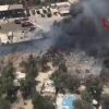 Bari, vasto incendio al campo rom: baracche distrutte, 80 evacuati